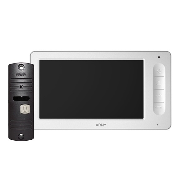 Комплект відеодомофона Arny AVD-7005 білий/коричневий